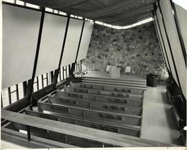 The interior of the empty chapel