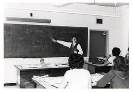 Harold Harder teaching a class