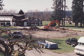 Site Preparation for outdoor volleyball court