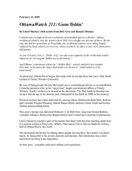 OttawaWatch 211: Gone fishin'.