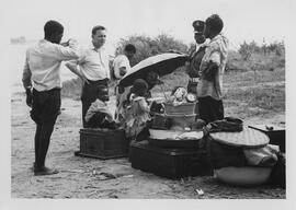 Robert Thompson with Biafran Civil War Refugees.